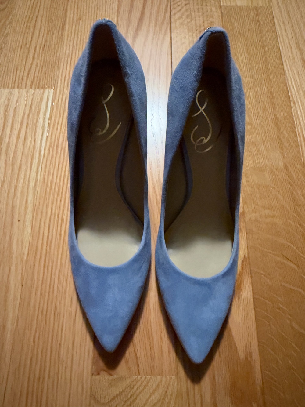 Sam Edelman hazel cerulean Blue Suede pumps size 8 never worn